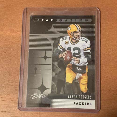 Aaron Rodgers Green Bay Packers 2020 Panini Absolute Football Star Gazing #SG-AR