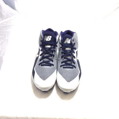 New Balance Mid Cut 4040V4 Navy New Adult Size Men's 10.5 (W 11.5) EE Width Molded Cleats
