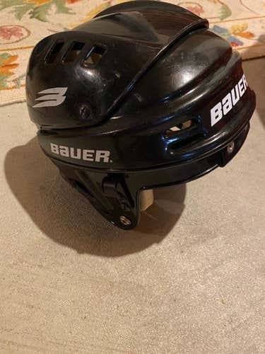 Black Used Large Bauer Helmet