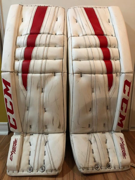 Used 34" +1" CCM Eflex 2 860 Goalie Leg Pads