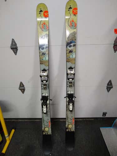Used Rossignol S7 Pro Freeride Skis- 160cm With Bindings Max Din 11