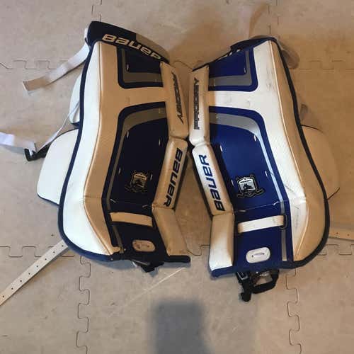 Blue Youth 20" Bauer Prodigy Goalie Leg Pads