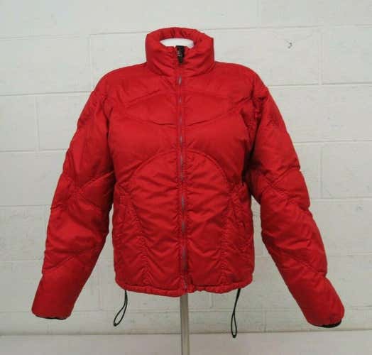 Obermeyer Goose Down Insulated Red Puffer Jacket Women's Size 8 Fast Shipping