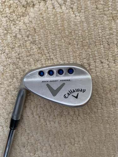 Men's Left Hand Mack Daddy Forged Chrome Regular Flex Steel Shaft Wedge