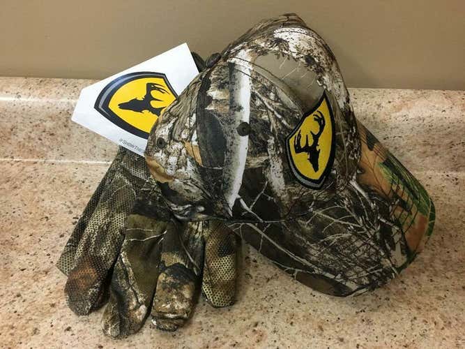 Scent Blocker Hat Gloves Combo SCENTSHIELD Midweight Realtree RT Edge MD/LG