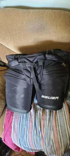 Black Used Senior XL Bauer Supreme Totalone NXG Hockey Goalie Pants