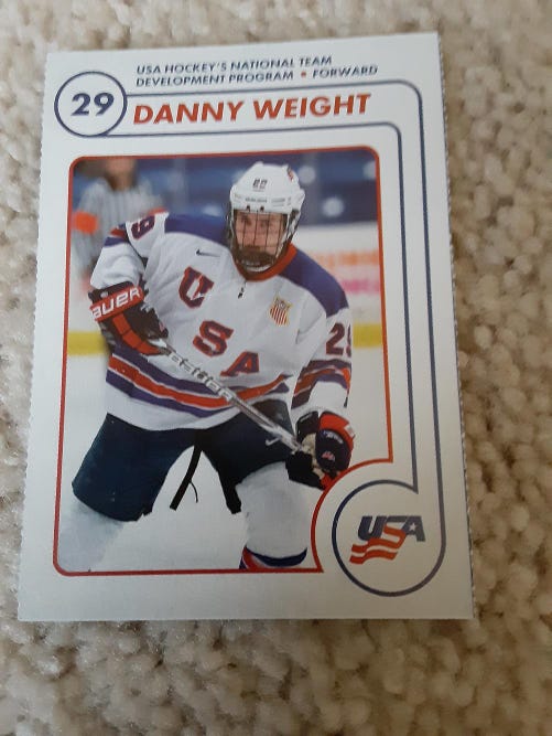 Danny weight ntdp rookie card usa