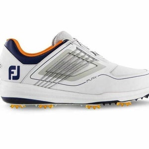 FootJoy Men's FJ Fury BOA Golf Shoes 51105 White 10 Medium (D) NEW in Box #76753