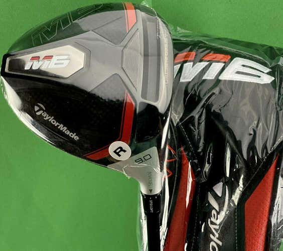 TaylorMade M6 Driver 9* Fujikura Atmos 5R Regular R-Flex + Headcover NEW #79563