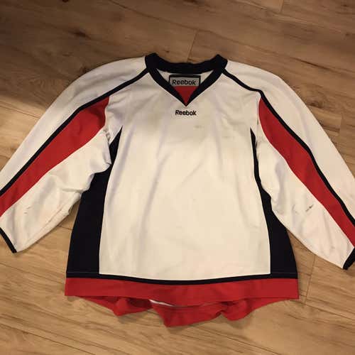 Washington Capitals Uncrested Goalie Cut Reebok Jersey