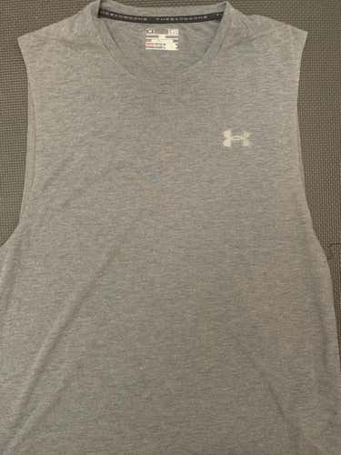New Adult Large Under Armour Shirt sleeveless workout tee THIN