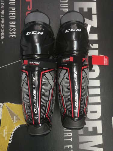 New CCM JetSpeed FT370 15" Shin Pads Pro Stock