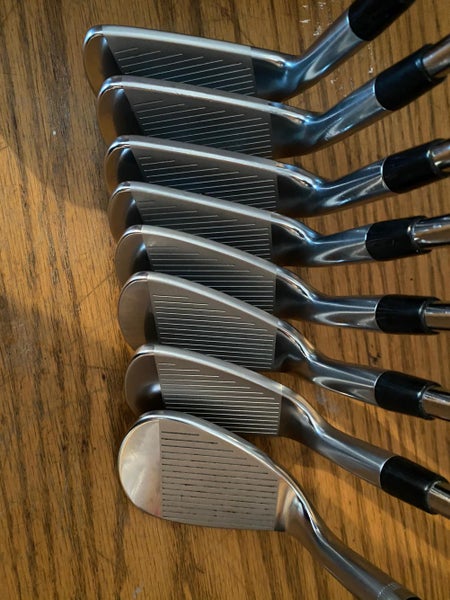 Used Men's Callaway Right Handed X Forged PM PROTOTYPE COMBO Iron Set Stiff Flex Steel Shaft