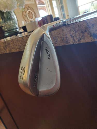 Used Men's Ping Right Handed Glide Wedge Stiff Flex 50 Degree Steel Shaft