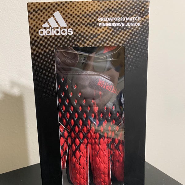 Adidas Junior Predator 20 Match Fingersave Goalkeeper Soccer Glove Size 7