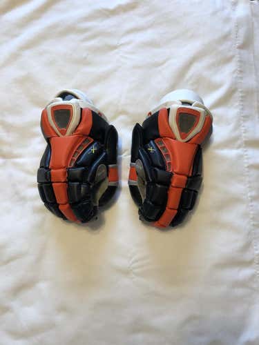 Used Maverik Rome RX3 Goalie Lacrosse Gloves - Hendrix College team issued 13"