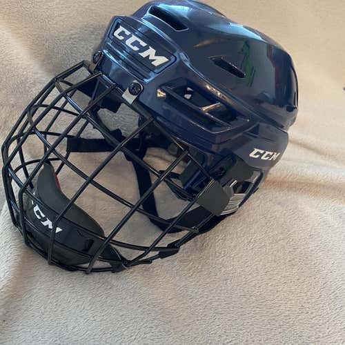 Navy never used Small/Medium CCM Resistance Helmet with Black CCM Cage Combo