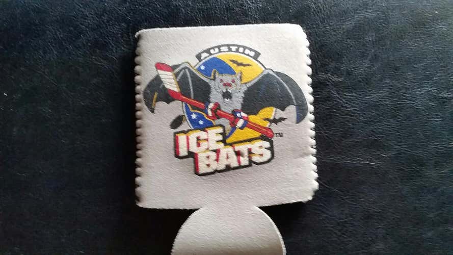 AUSTIN ICE BATS BEER KOOZIE  Minor Pro Austin Texas