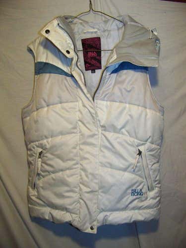 Billabong Hooded Insulated Ski Vest, Women's Medium