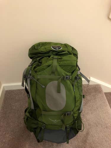 Green Used Aerher 85 Osprey Backpack