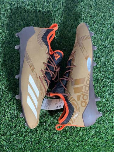 Brown Men's Molded Cleats Low Cut