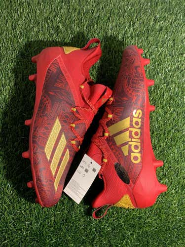 Red Men's Molded Cleats Low Cut