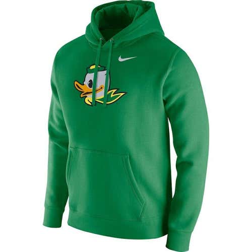 NWT Nike Oregon Ducks mascot Logo mens M/medium pullover Hoodie apple green