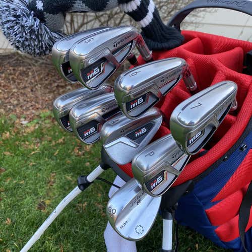 Men's Right Handed M6 Stiff Flex Steel Shaft Iron Set