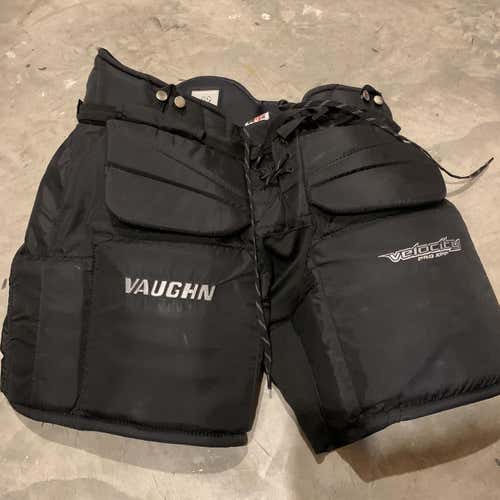 Black Senior Large Vaughn Pro XFP  Hockey Goalie Pants