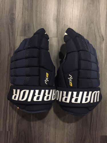 NEW - Navy Blue Senior Warrior Dynasty AX2 Hockey Gloves 14"