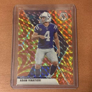 Adam Vinatieri Indianapolis Colts Mosaic Gold Reactive Prizm Base Card #95