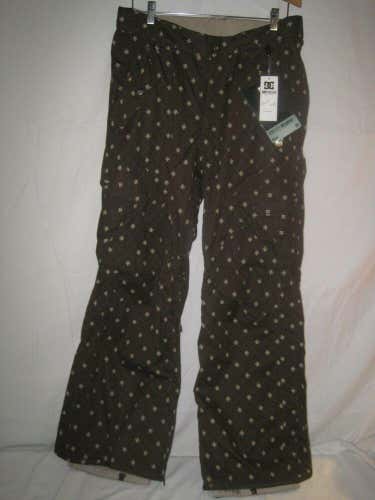 DC Bar Ekotek 10k Waterproof Snowboard Pants Men's M Brown Ski Snow NWT NEW