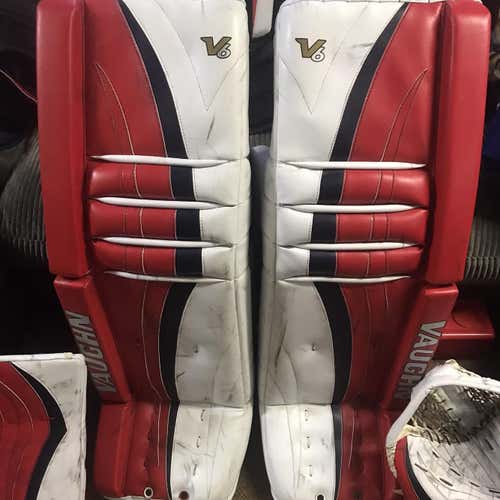 OPEN TO OFFERS Red Senior 35" Regular Velocity V6 Pro Stock Goalie Full Set