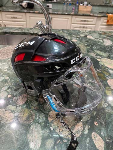 Black Used Small CCM Ccm Fitlite  Helmet