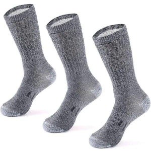Performance Merino Boot Socks - 3 Pairs - Large