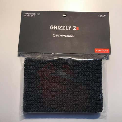 StringKing Black Grizzly 2S Semi Soft Goalie Mesh