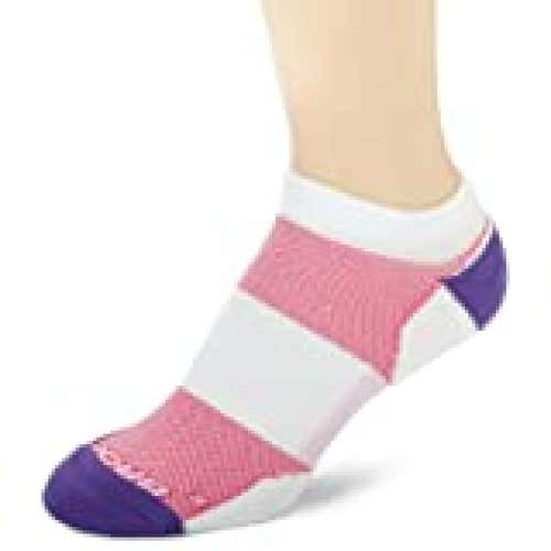 Brooks Infiniti Low Quarter Sock, 1-Pair - White/Pink/Purple, - Medium