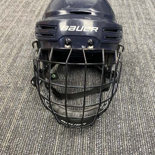 Blue Used Medium Bauer Re-Akt 75 Helmet