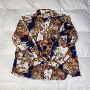 Fisherman Themed Buttoned Shirt (M/L)