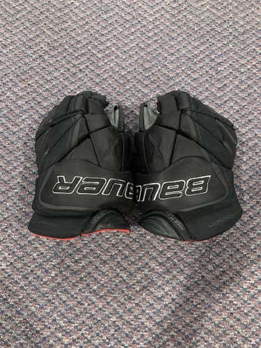 Black Senior Bauer 15"  Gloves