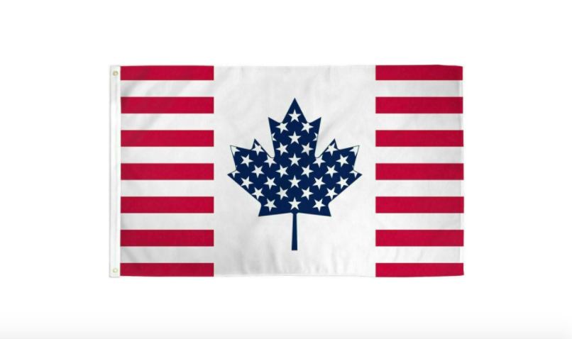 Canadian - American Flag