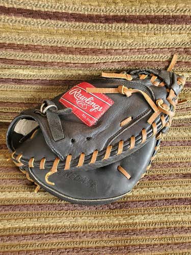 Black Used Youth Rawlings Renegade Right Hand Throw Catcher's Baseball Mit