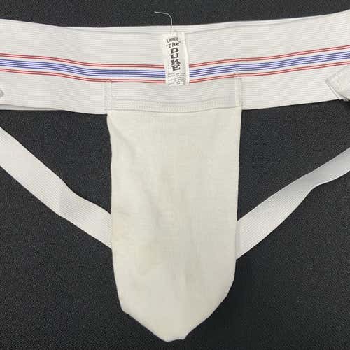 Used Duke Jockstrap With Cup Pocket - White