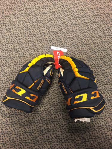 Blue Senior CCM Tacks 9080 14" Gloves