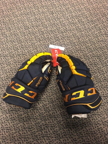 Blue Senior CCM Tacks 9080 14"  Gloves