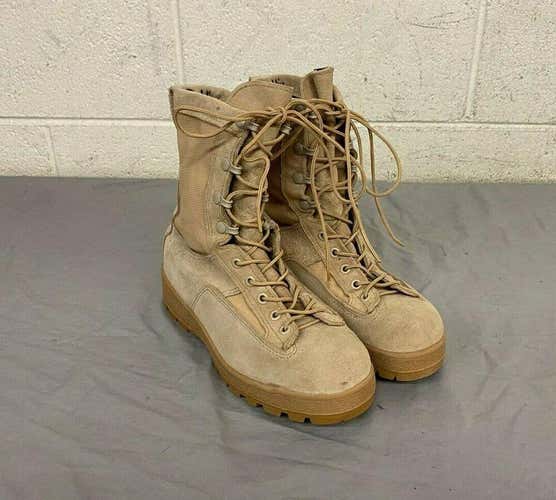 McRae Footwear Desert Tan Suede & Gore-Tex Combat Boots US 5.5 XW EXCELLENT