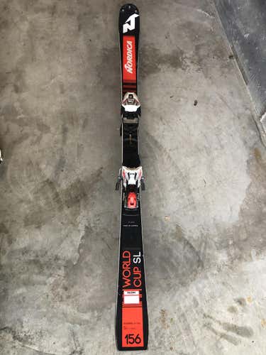 Nordica 2019 Racing Dobermann SL WC Skis Size 156cm With Marker Race Excel 12 Bindings