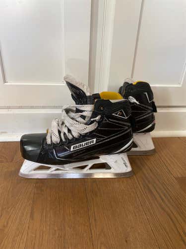 Senior Bauer 1s Regular Width Pro Stock Size 8 Hockey Goalie Skates