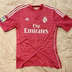 Original Adidas Gareth Bale Real Madrid Pink 2014-15 Jersey