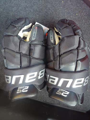 Black New Senior Bauer Supreme 2S Pro Gloves 13"